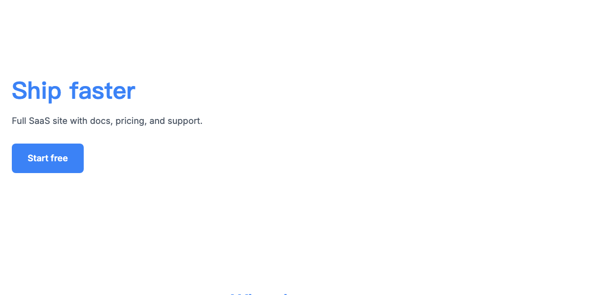 SaaS Multi-Page 预览