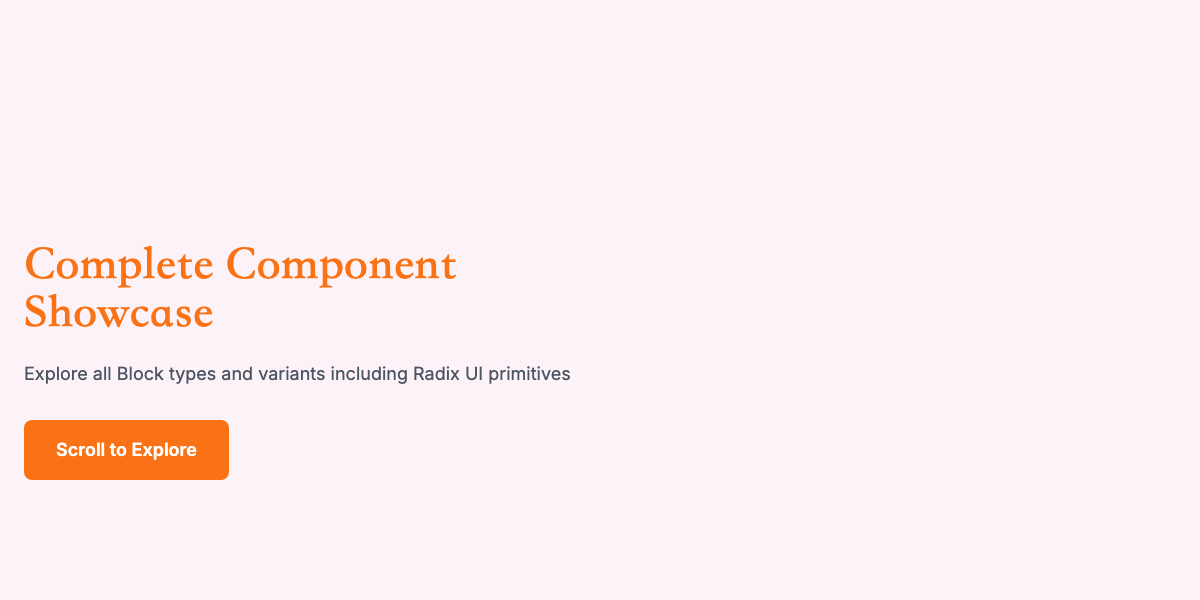 Complete Showcase - All Components 预览